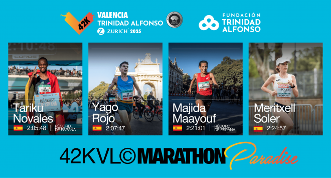 Atletas españoles de élite del Maratón Valencia 2025