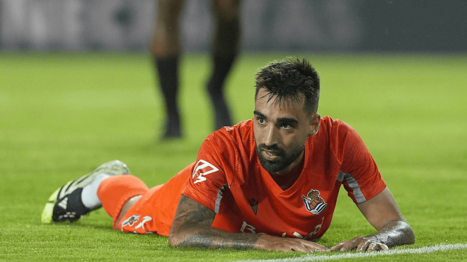 Brais Méndez, en un partido con la Real Sociedad (Foto: Cordon Press).