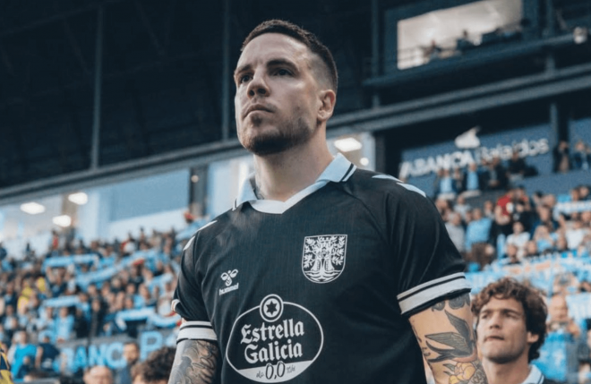 Mihailo Ristic en Balaídos (Foto: Celta).