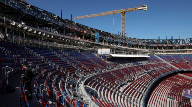 Las obras del Camp Nou (Europa Press)