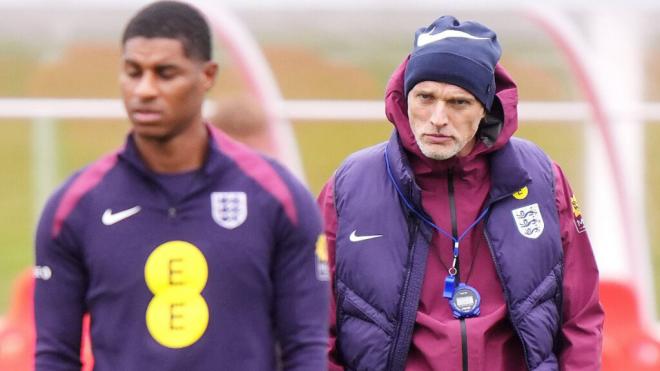 Tuchel con Rashford (Foto: Cordon Press)