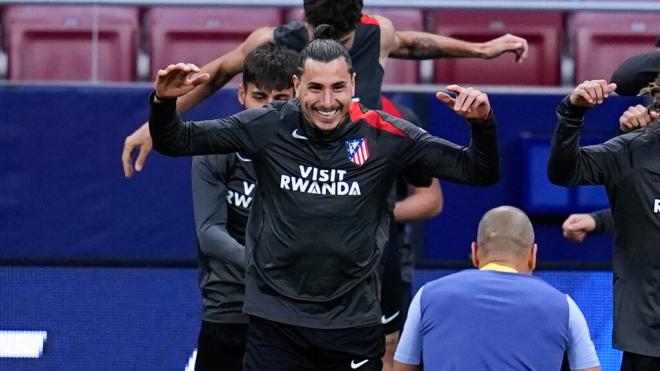 José María Giménez en un entrenamiento del Atlético de Madrid (Europa Press)