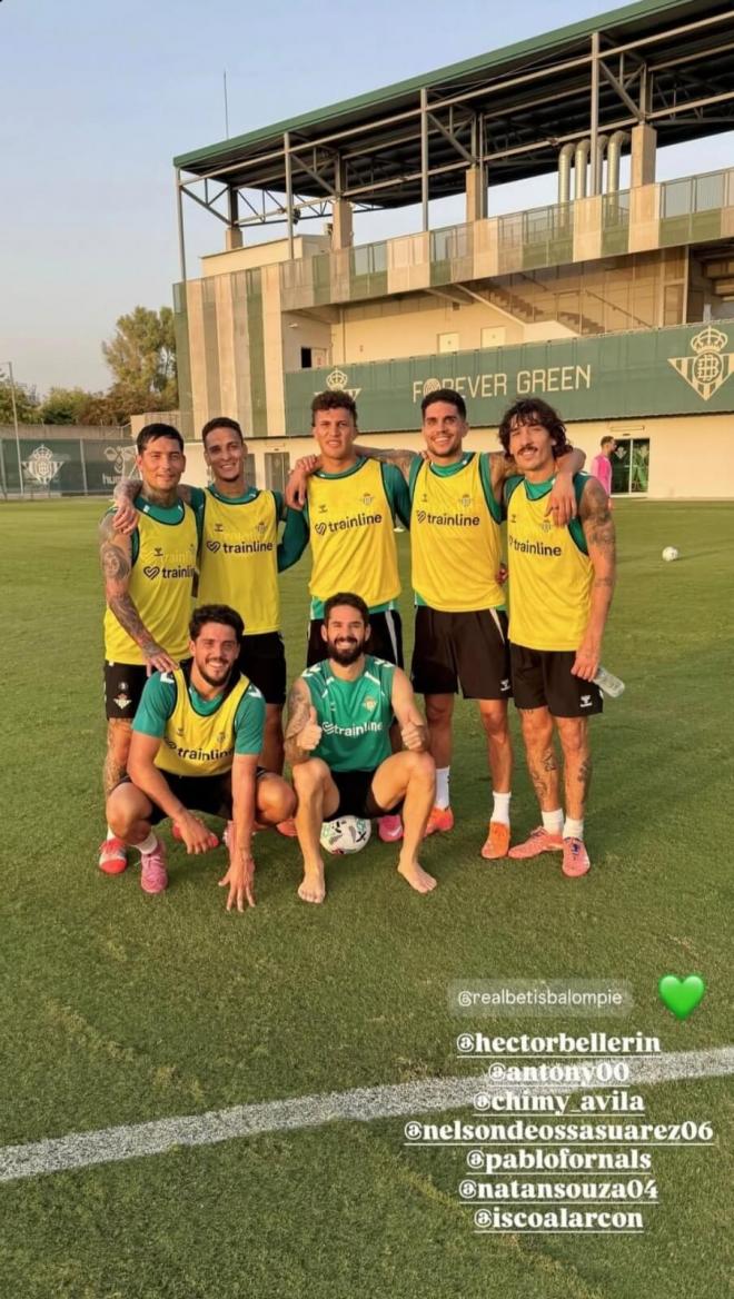 La imagen de Isco que ilusiona a la afición del Betis.