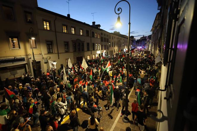 Protestas a favor de Palestina en el Italia-Israel (FOTO: Cordón Press).