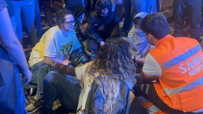 Incidentes antes del Valencia Basket - Hapoel Tel Aviv