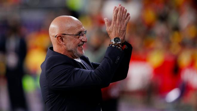 Luis de la Fuente en el España-Bulgaria (Cordon Press)