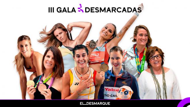 Todas las premiadas en la III Gala Desmarcadas.