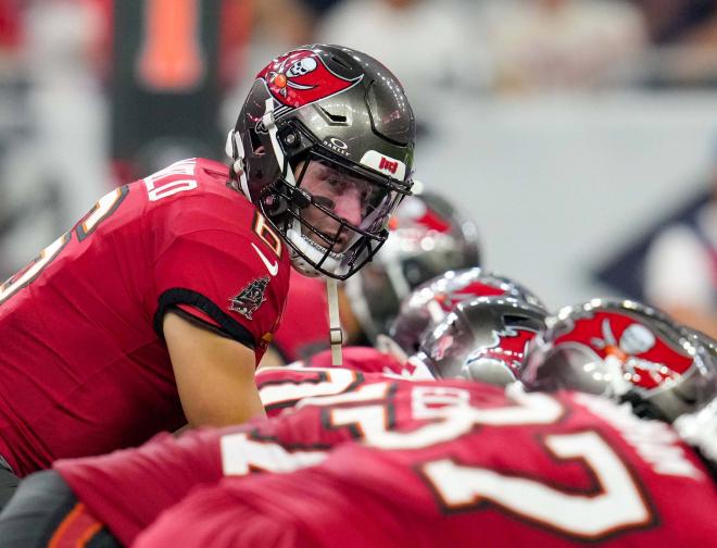 Baker Mayfield en un partido de los Tampa Bay Buccaneers (Foto: Cordon Press)