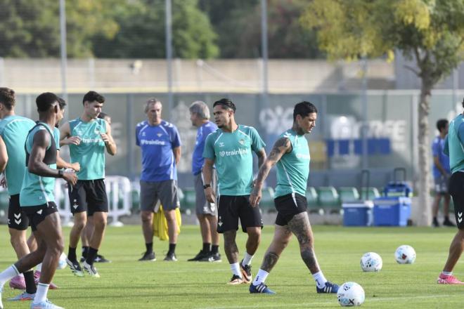 Cucho Hernández, en el entrenamiento de este jueves (Foto: Kiko Hurtado).
