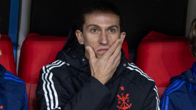 Filipe Luis en el banquillo de Flamengo (Cordon Press)
