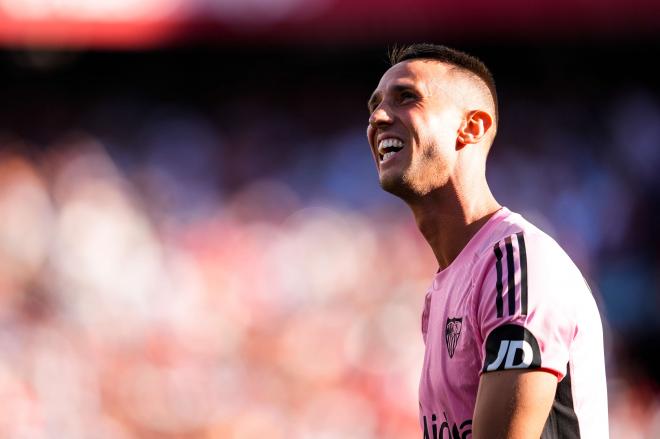 Odysseas Vlachodimos, sonriente con el Sevilla FC (Foto: EuropaPress)