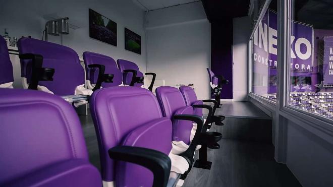 Palcos del Estadio José Zorrilla del Real Valladolid.