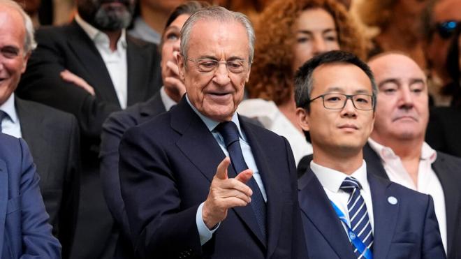 Florentino Pérez en un partido del Real Madrid (Cordon Press)