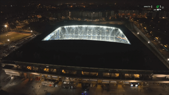 Plano exterior del Tartiere durante el inicio del Oviedo-Espanyol.