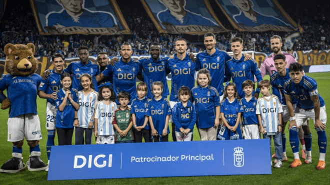 El once del Real Oviedo ante el Espanyol (Foto: LaLiga).