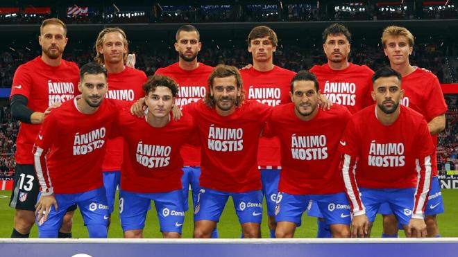 El once del Atlético de Madrid ante Osasuna (Foto: Atleti en X)