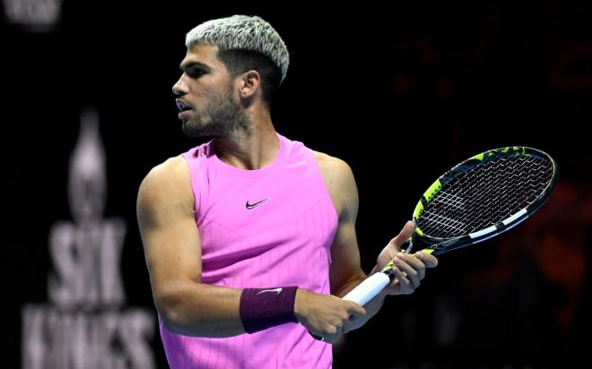 Carlos Alcaraz, en la final del Six Kings Slam 2025 (Foto: EFE).