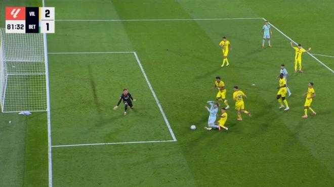 El posible penalti a Lo Celso en el Villarreal - Betis.