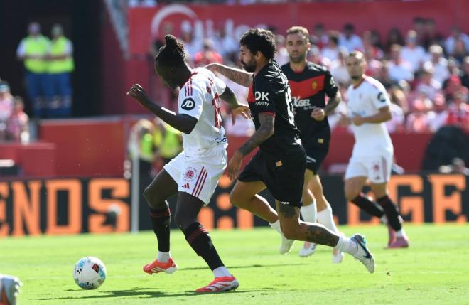 Batista Mendy, ante el Mallorca (Foto: Kiko Hurtado).