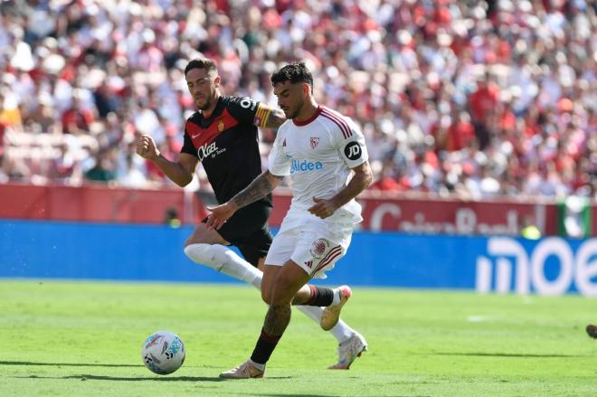Isaac Romero, ante el Mallorca (Foto: Kiko Hurtado).