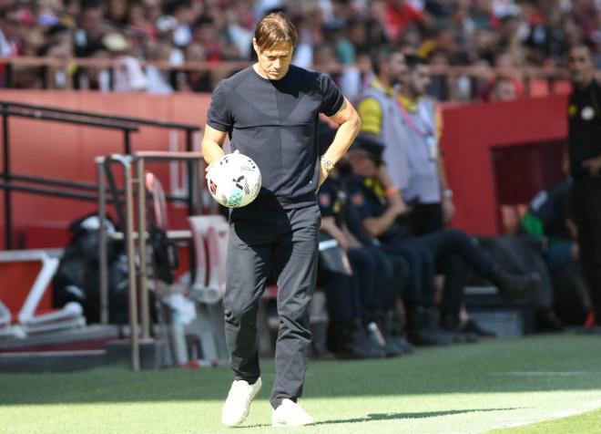 Matías Almeyda, ante el Mallorca (Foto: Kiko Hurtado).
