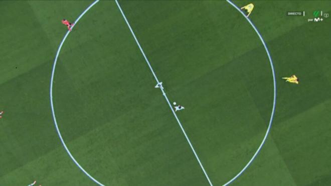 La protesta del Real Betis tras el pitido inicial en La Cerámica.