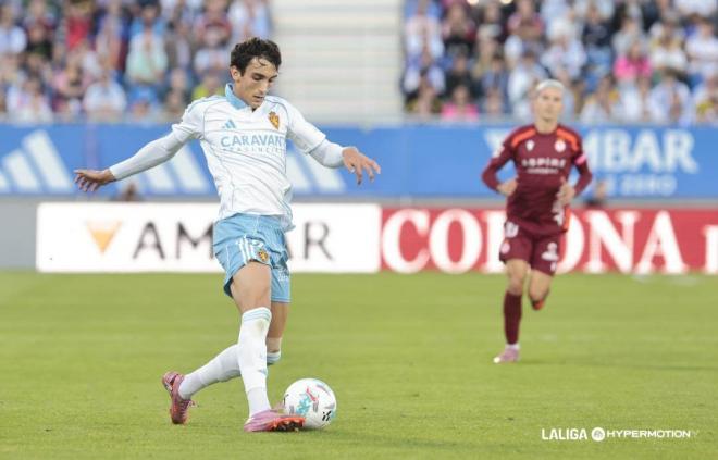 Juan Sebastián, en el Zaragoza-Cultural Leonesa (Foto: LALIGA).