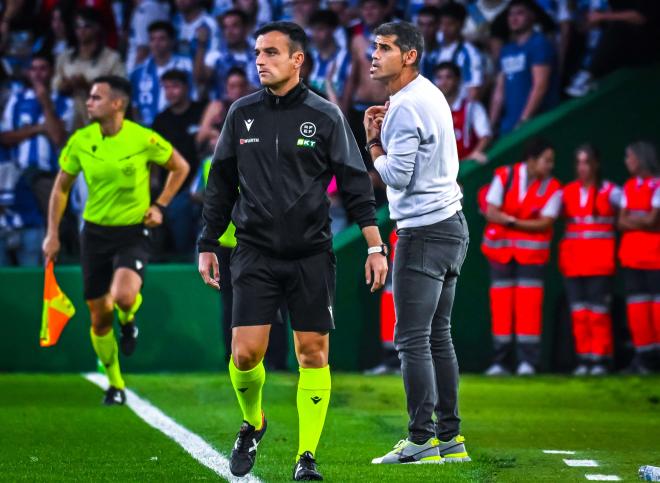 Antonio Hidalgo, durante el Racing-Deportivo (Foto: LALIGA).