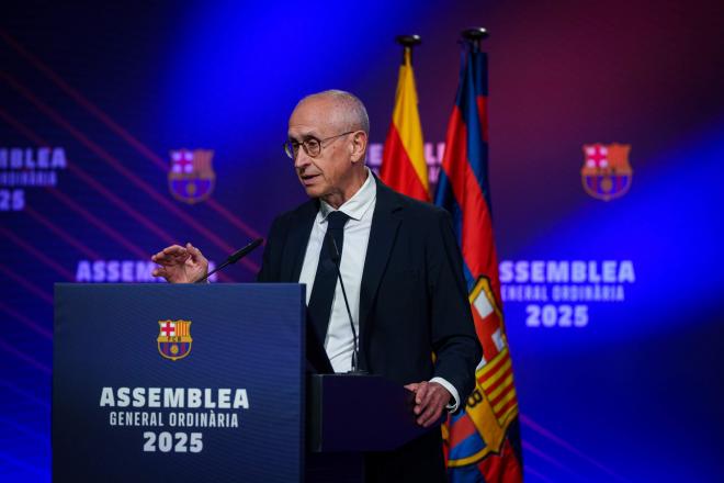 Ferran Olivé, en la Asamblea del Barça 2025 (Foto: FC Barcelona).