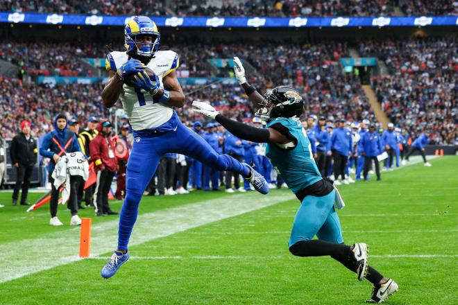 Davante Adams en el partido entre los Rams y los Jaguars (Foto: Cordon Press)