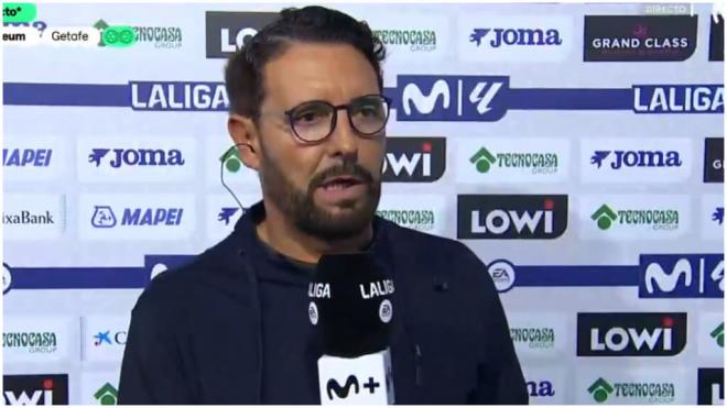 José Bordalás hablando sobre Vinicius en Movistar.