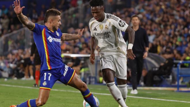 Vinicius Jr ante el Getafe (Foto: EFE)