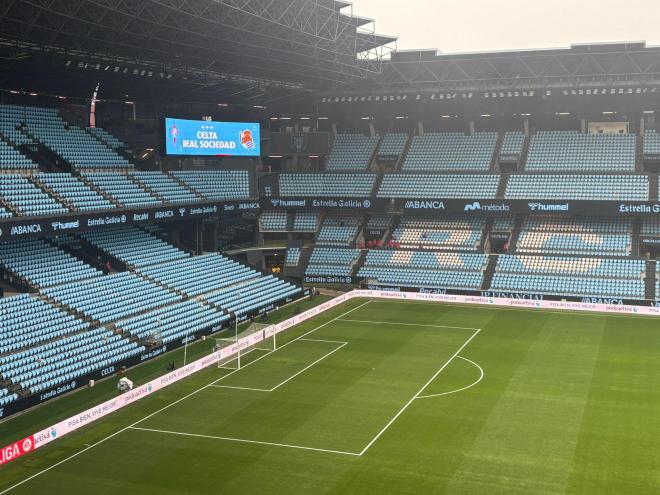 Estadio de Balaídos en la previa del Celta-Real Sociedad (Foto: ElDesmarque).
