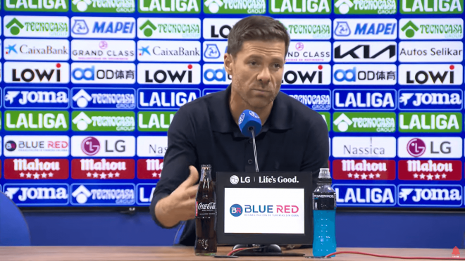 Xabi Alonso, en sala de prensa tras el Getafe-Real Madrid.