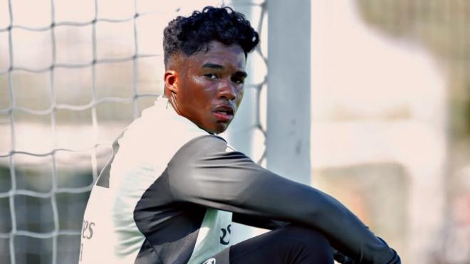 Endrick, en un entrenamiento del Real Madrid (Instagram)