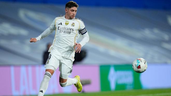 Fede Valverde jugando un partido con el Real Madrid (Europa Press)