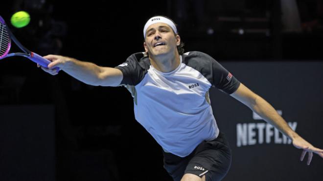 Taylor Fritz jugando al tenis en en Six Kings Slam (Cordon Press)