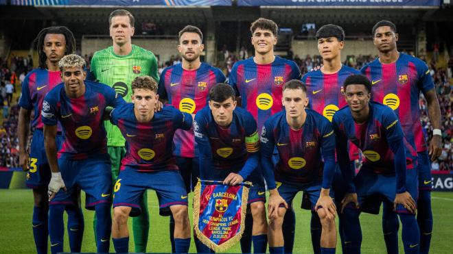 Alineación del Barça ante el Olympiacos (Cordon Press)