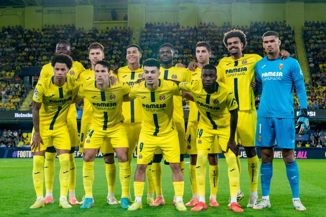 Once groguet ante el Manchester City (Foto: Villarreal CF).