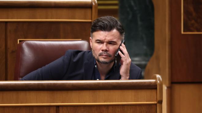 Gabriel Rufián en el Congreso de los Diputados (Europa Press)