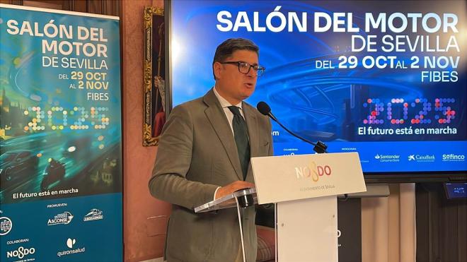 Álvaro Pimentel, en la presentación del Salón del Motor de Sevilla 2025 (Foto: Kiko Hurtado).