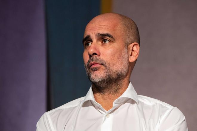 Pep Guardiola, en un acto (FOTO: Cordón Press).