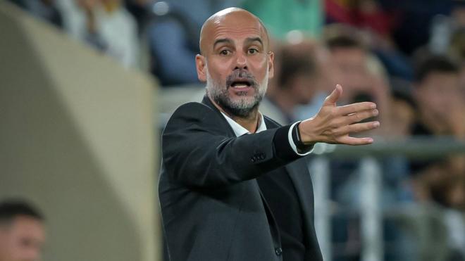 Pep Guardiola, en el Villarreal - Manchester City (Foto: CordonPress).