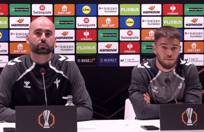 Claudio Giráldez y Sergio Carreira (Foto: Celta).