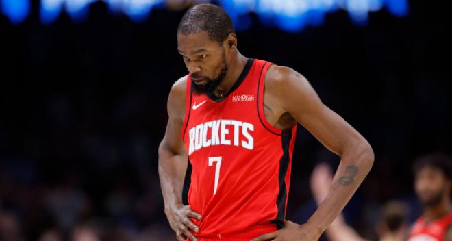 Kevin Durant en su debut con los Houston Rockets. Fuente CordonPress
