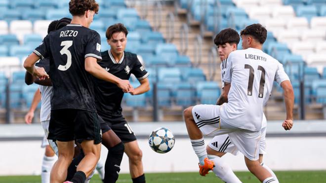 El gol de Liberto en el Real Madrid - Juventus de la YL (Foto: X)