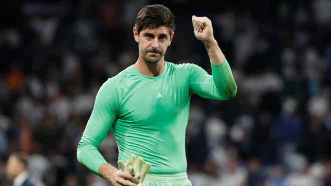 Thibaut Courtois tras la victoria con la Juventus (EFE)