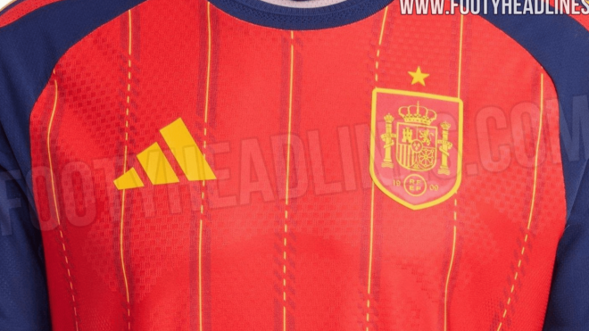 La camiseta de España para el Mundial 2026 (Foto: Footy Headlines).