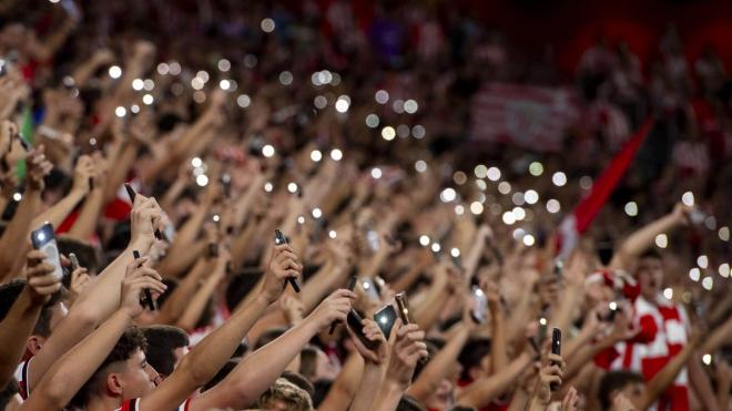 Espectacular imagen ante el Qarabag en la Champions League (Foto: Athletic Club).