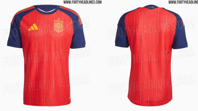 La camiseta de España para el Mundial 2026 (Foto: Footy Headlines).